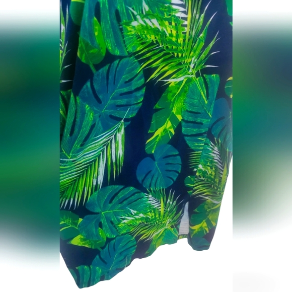 D & Co Beach, Gorgeous & Vibrant, Pull-On Wide Leg with side slits. 2XT - Picture 9 of 11